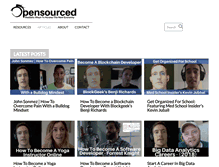 Tablet Screenshot of opensourced.com